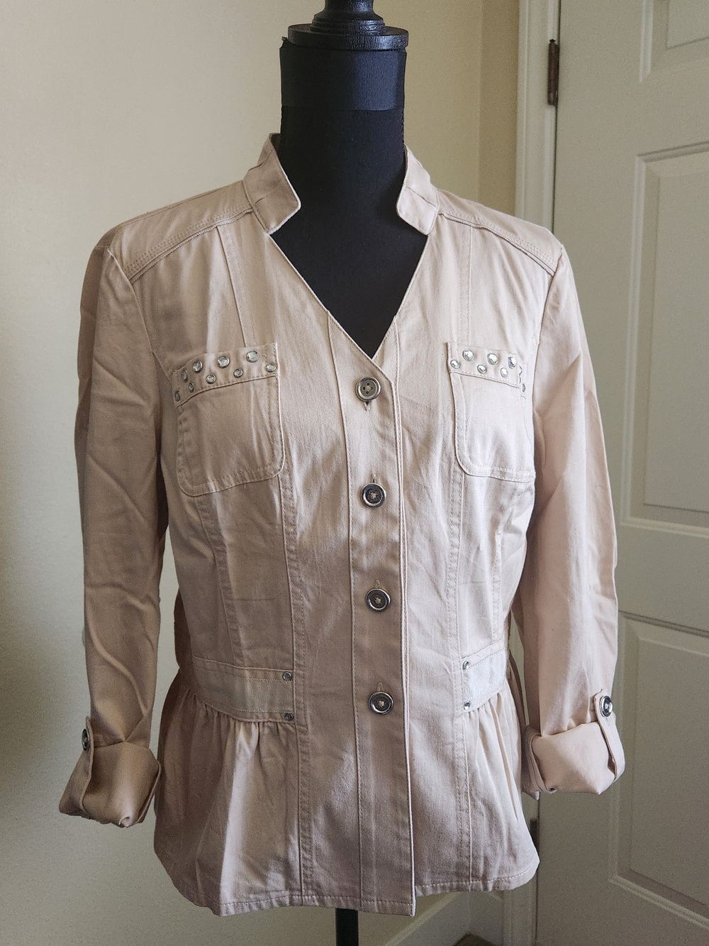 WHBM Cotton Summer Jacket Size 12.